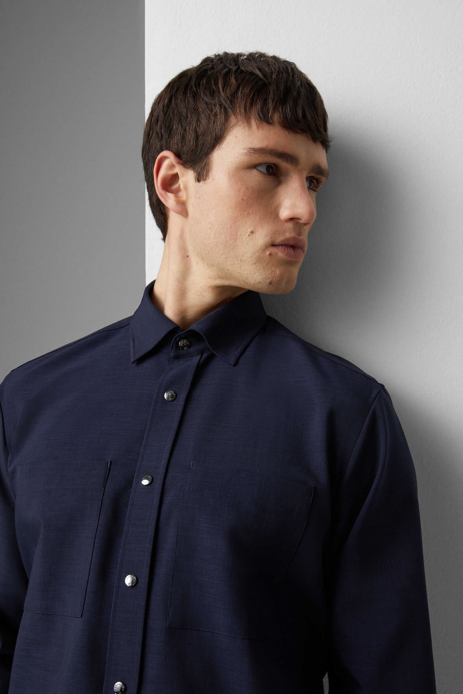 Clive Shirt in Navy blue - 4
