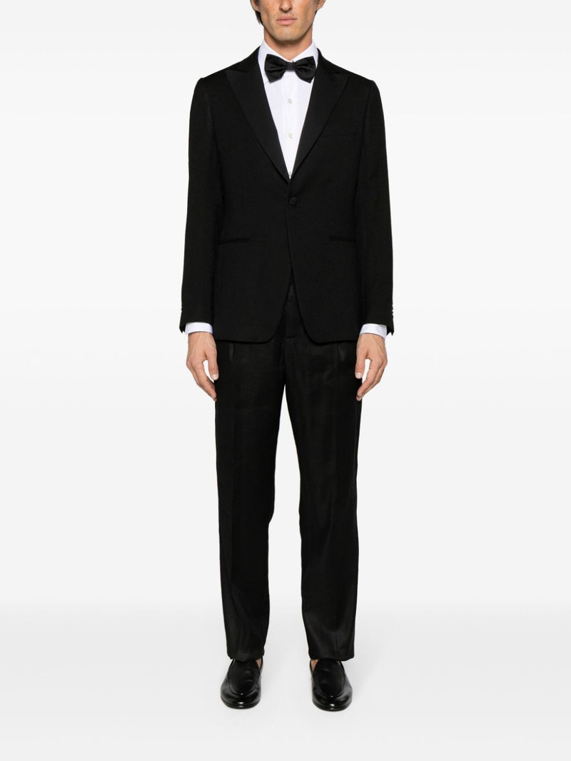LARDINI single-breasted wool-blend blazer outlook