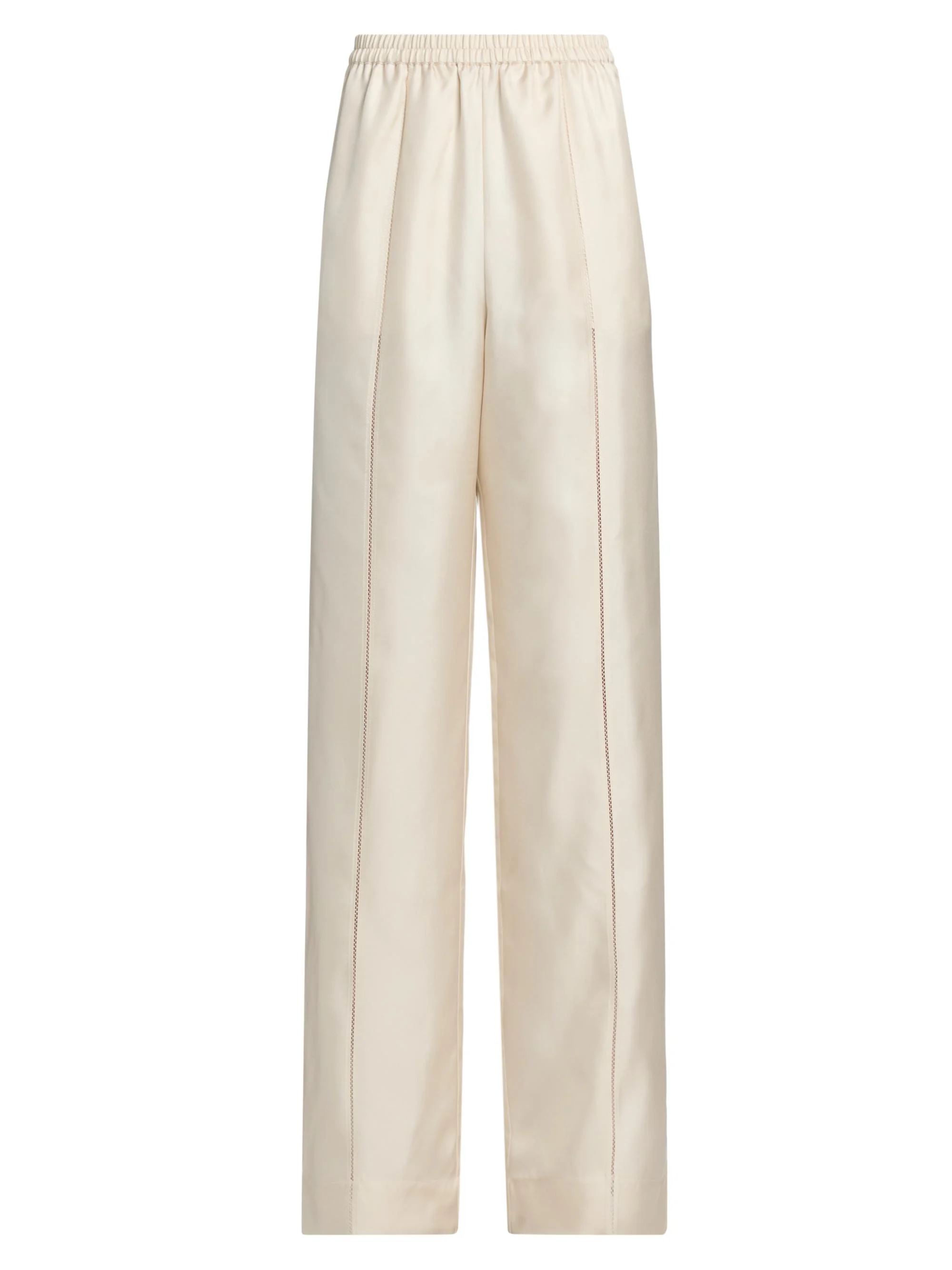 Women's Lars Silk Relaxed-Fit Pants - Ivory - 1