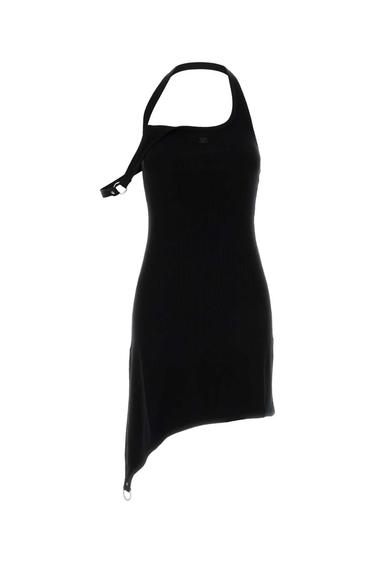 Black Viscose Blend Dress Exterior: Nylon Abiti - 1