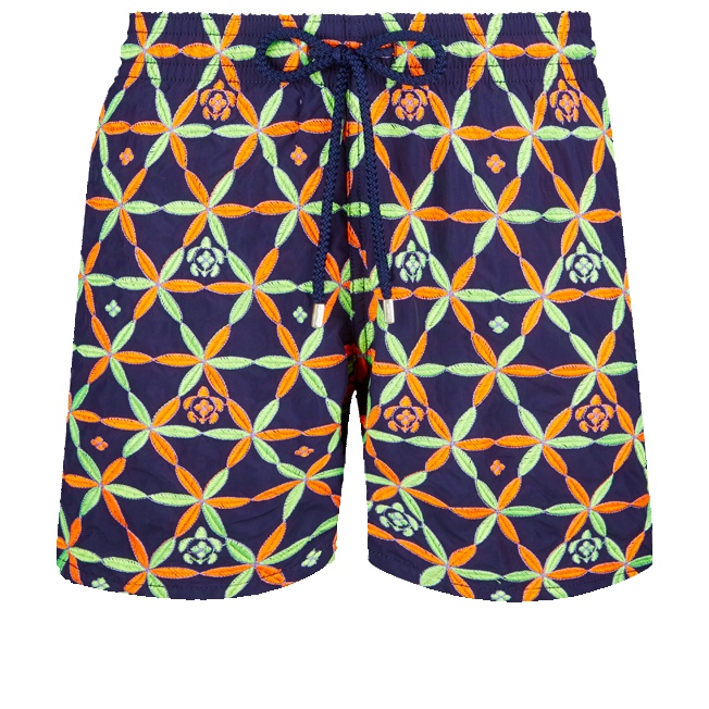 Men Swim Trunks Embroidered Indian Ceramic - Limited Edition - 1