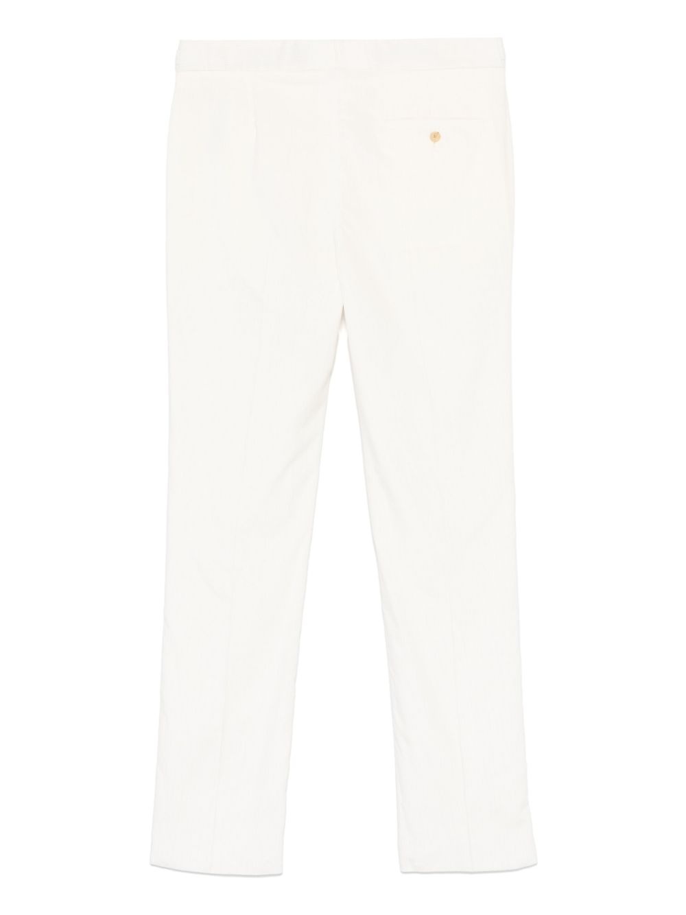 cotton straight-leg trousers - 2