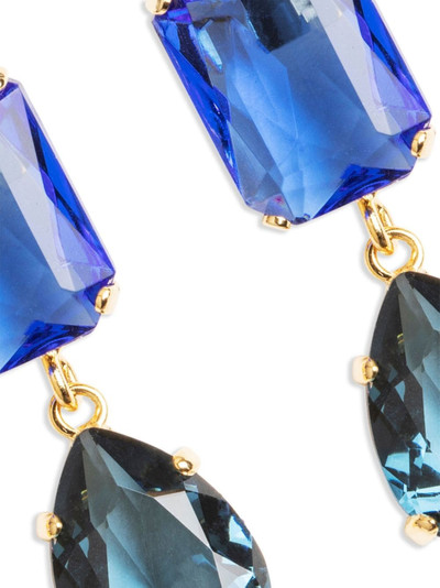 Jennifer Behr 18kt gold-plated Maree crystal earrings outlook