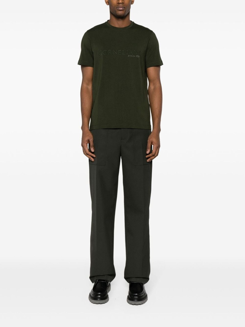 CORNELIANI logo-embroidered cotton T-shirt outlook