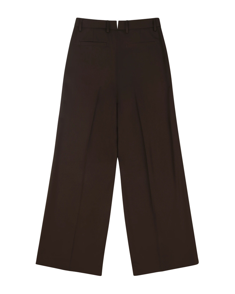 WIDE PLEATED TROUSER TOBACCO 5