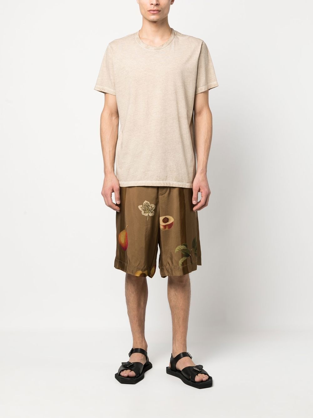 fruit-print detail shorts - 2