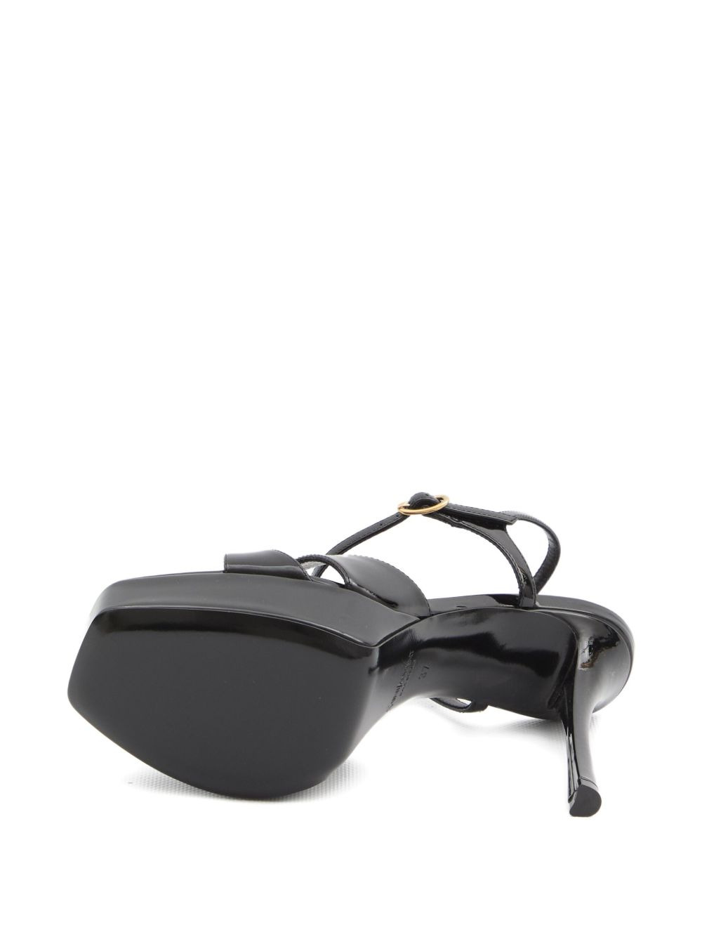 Saint Laurent Women Debbie Patent Leather Sandals - 3