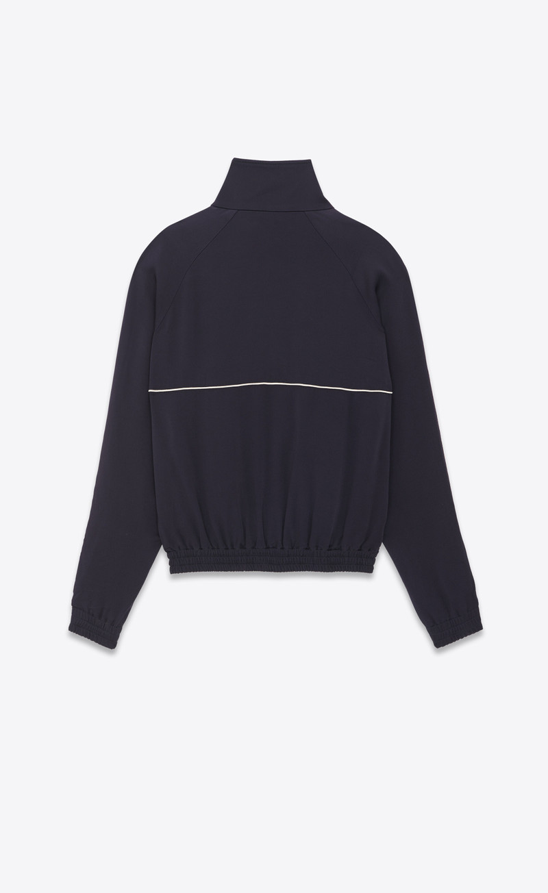 SAINT LAURENT teddy jacket in crepe satin outlook