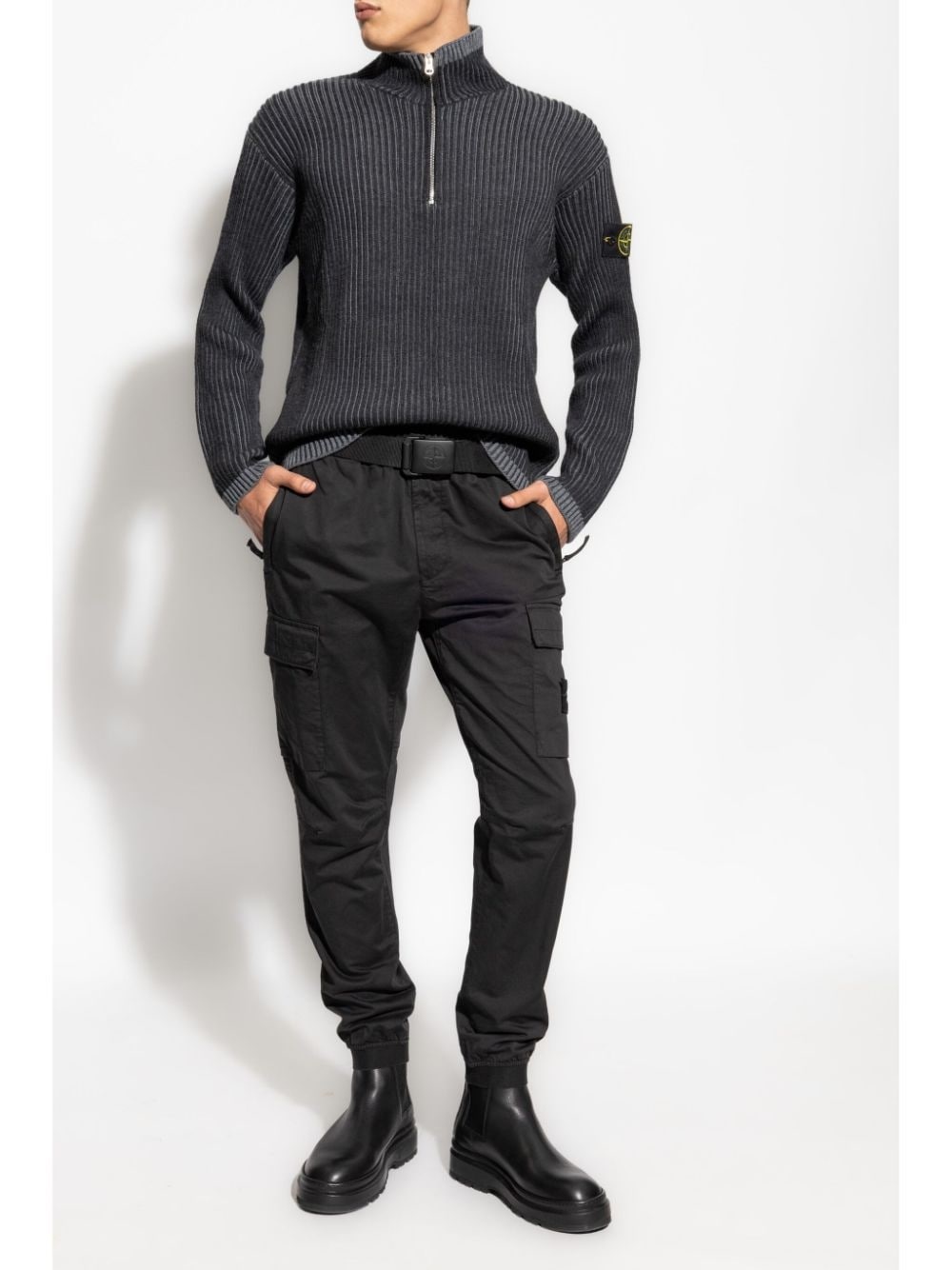 quarter-zip cardigan - 2