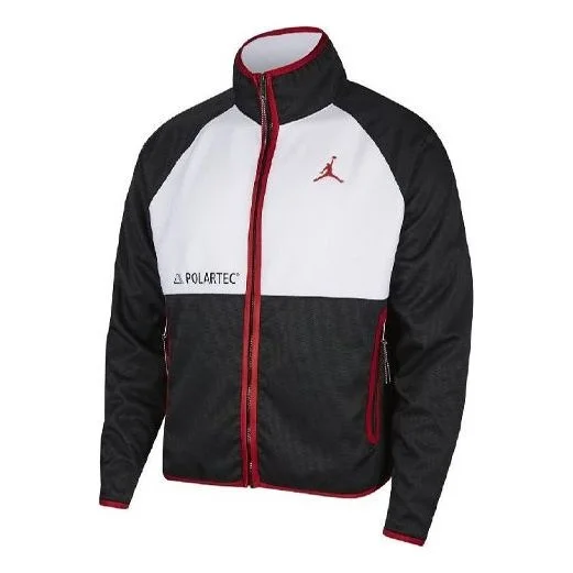Air Jordan AJ11 Polartec Top Jacket 'Black White Gym Red' CU1495-010 - 1