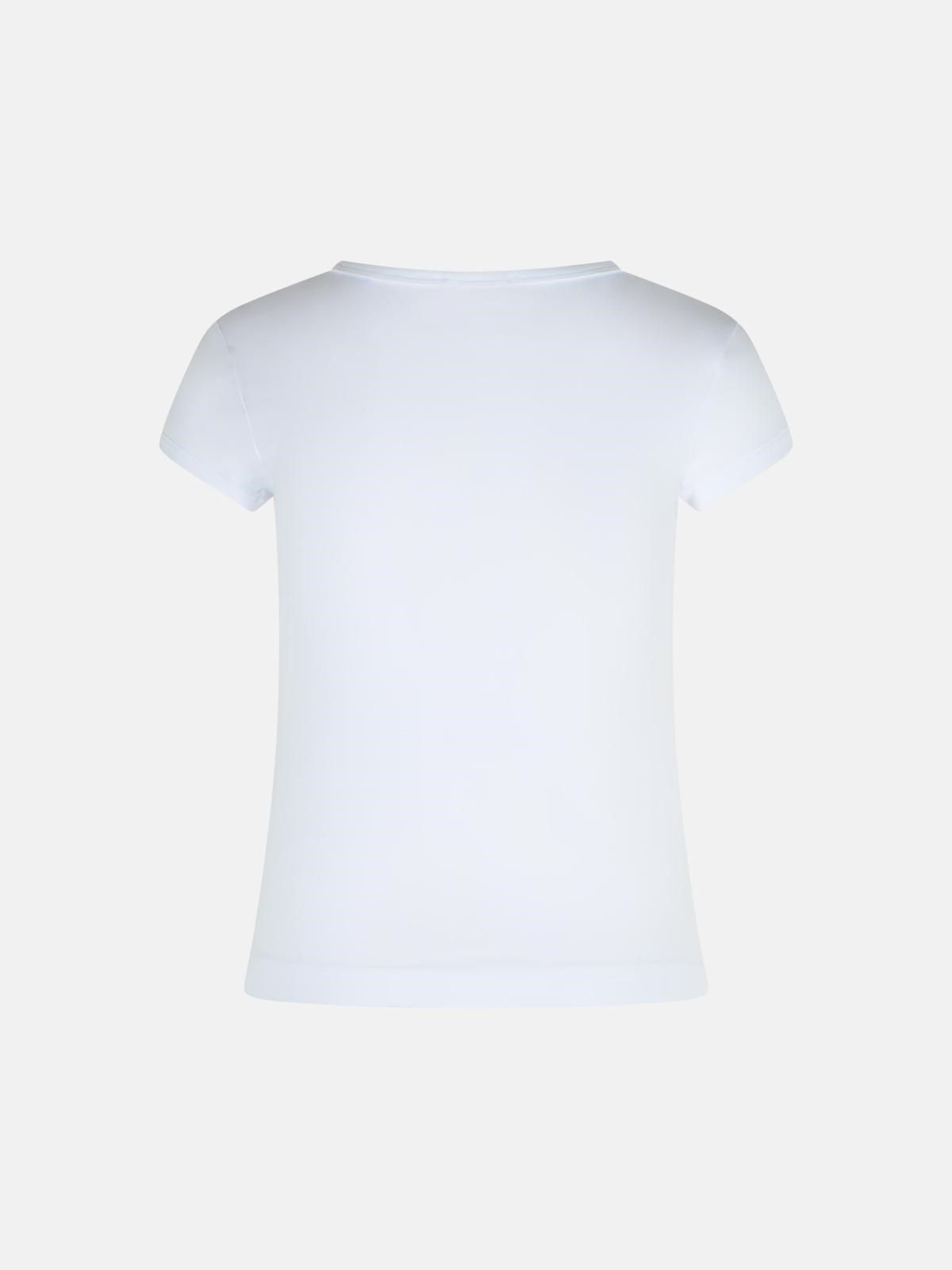 WHITE COTTON T-SHIRT - 3