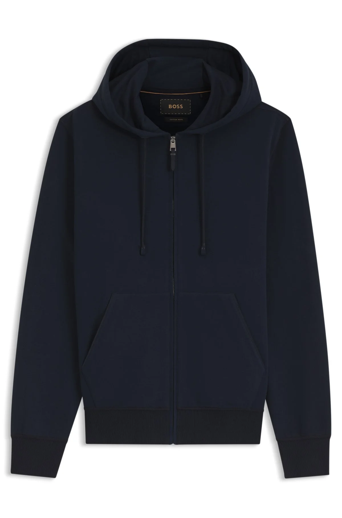 WOOL-BLEND HOODIE WITH PREMIUM ALCANTARA DETAILS - 1