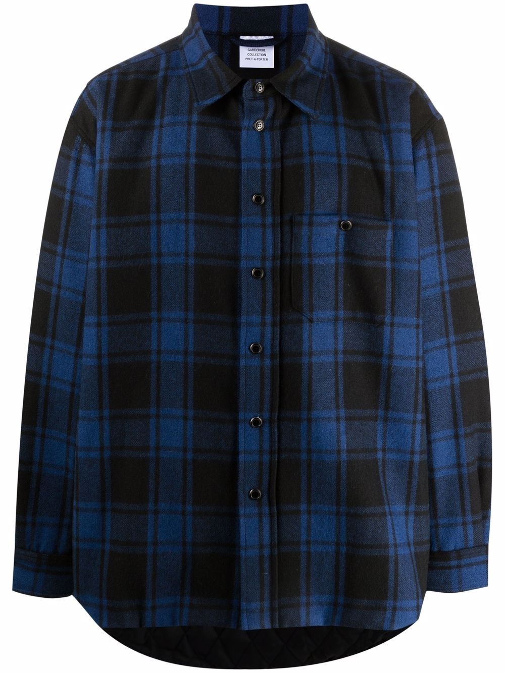 checked shirt jacket - 1