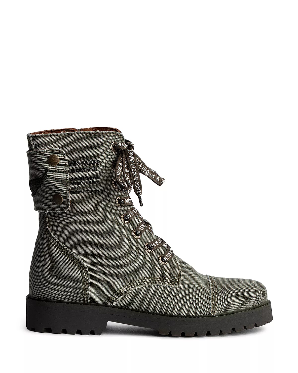 Women's Joe Canvas Combat Boots - 2