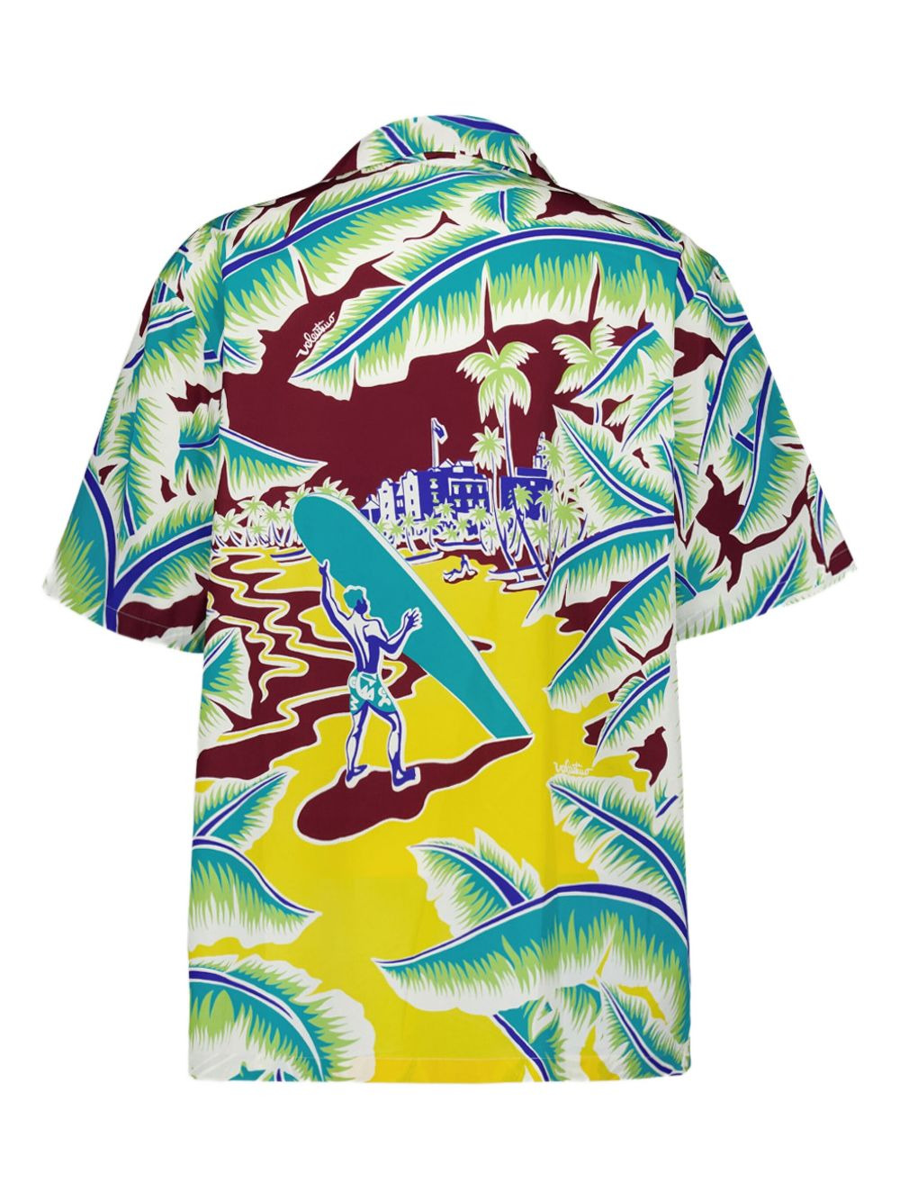 tropical-print short-sleeve shirt - 2