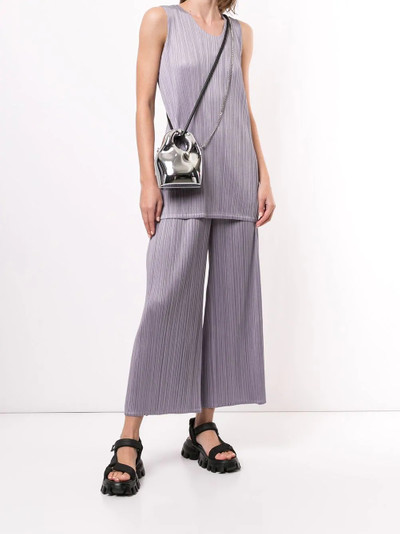 Pleats Please Issey Miyake pleated cropped trousers outlook