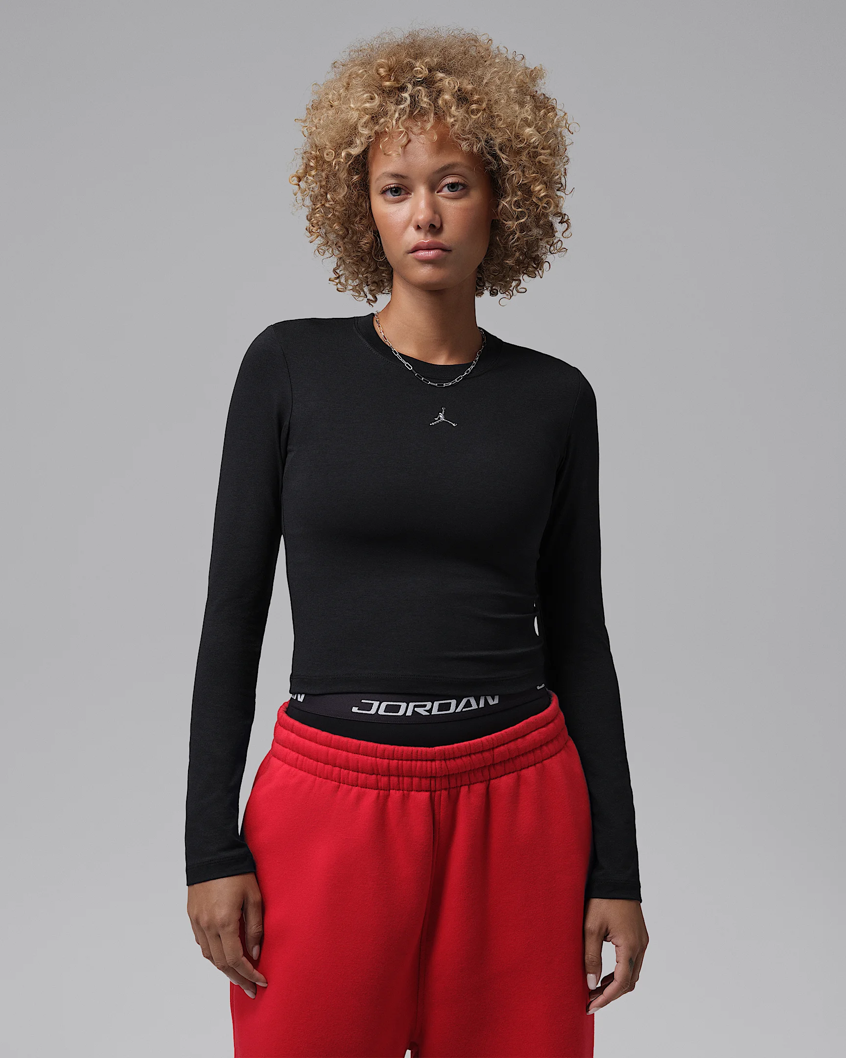 Jordan Brooklyn Essentials Women's Long-Sleeve Mid Layer T-Shirt - 1