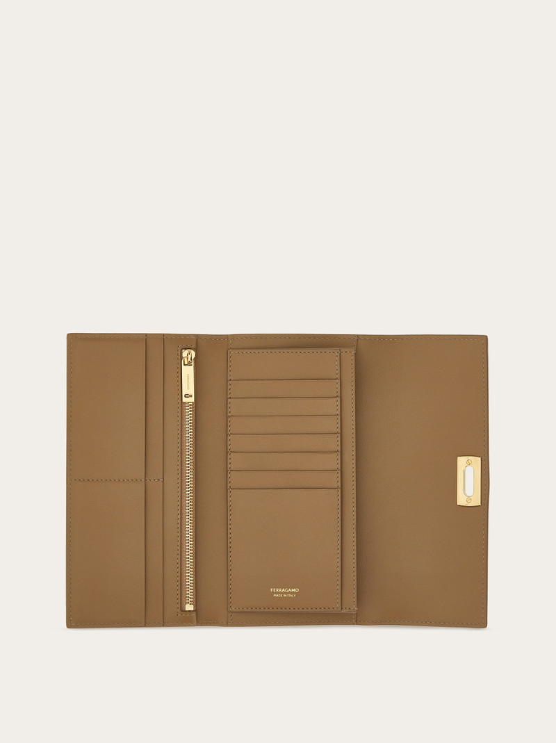 FERRAGAMO Continental wallet with Gancini clasp outlook
