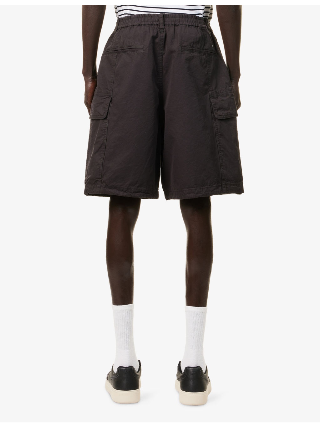 Cargo Drawstring Cotton And Silk Shorts - 4