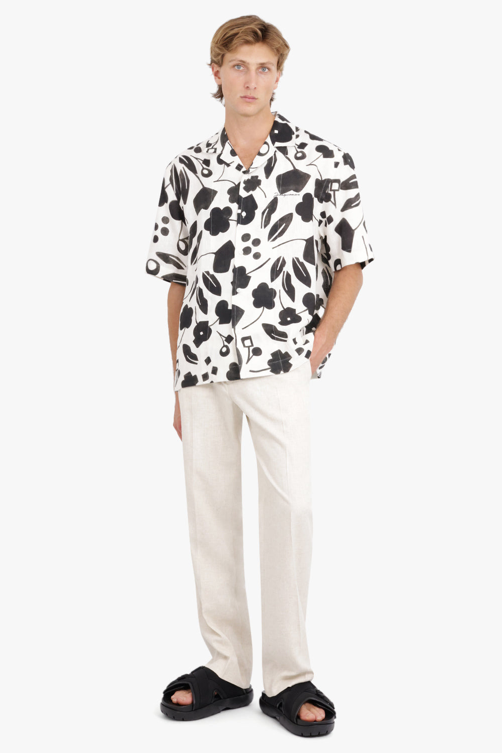 LA CHEMISE JEAN | CUBIC FLOW BLACK/WHITE - 2