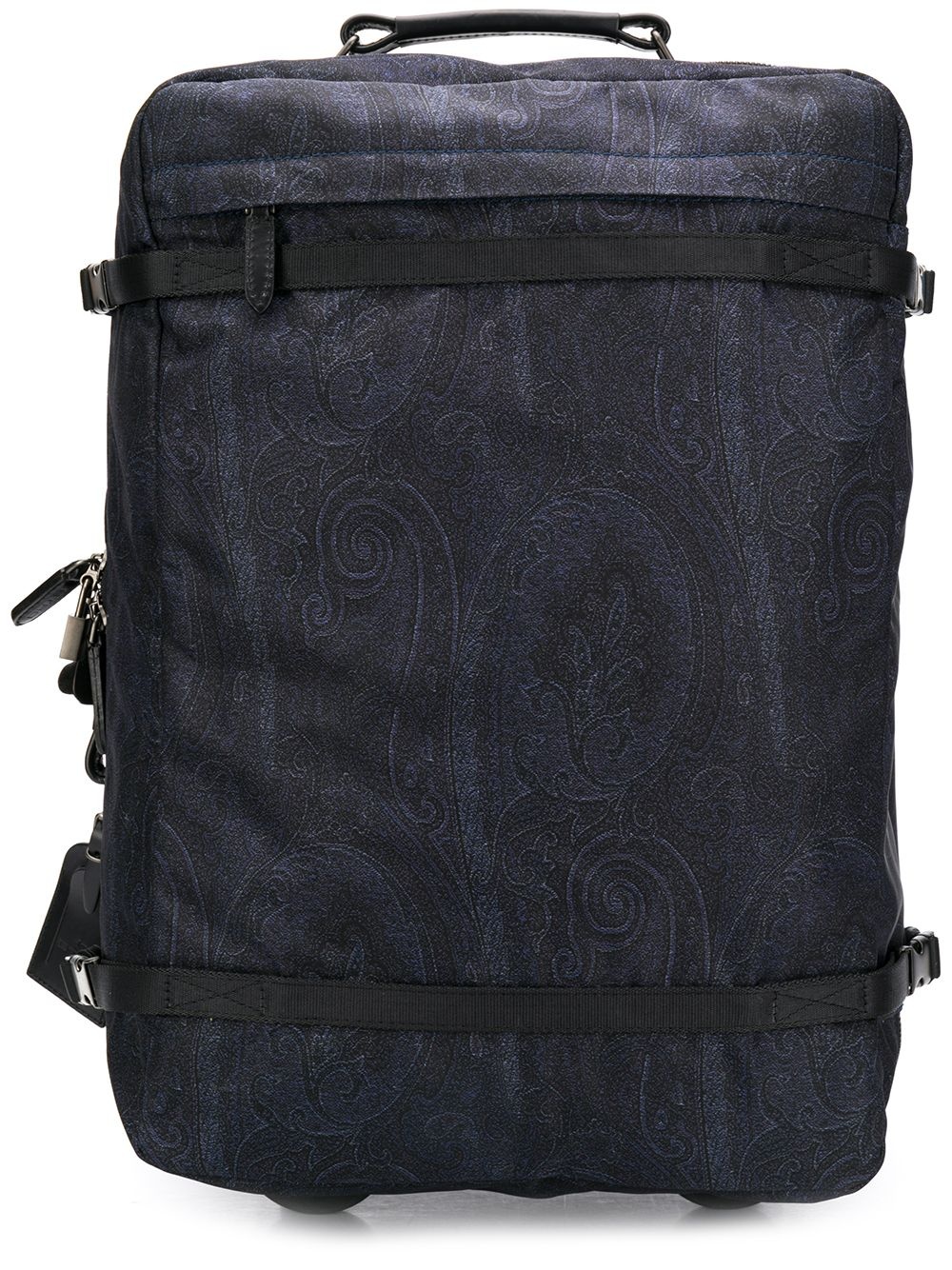 paisley print suitcase - 1