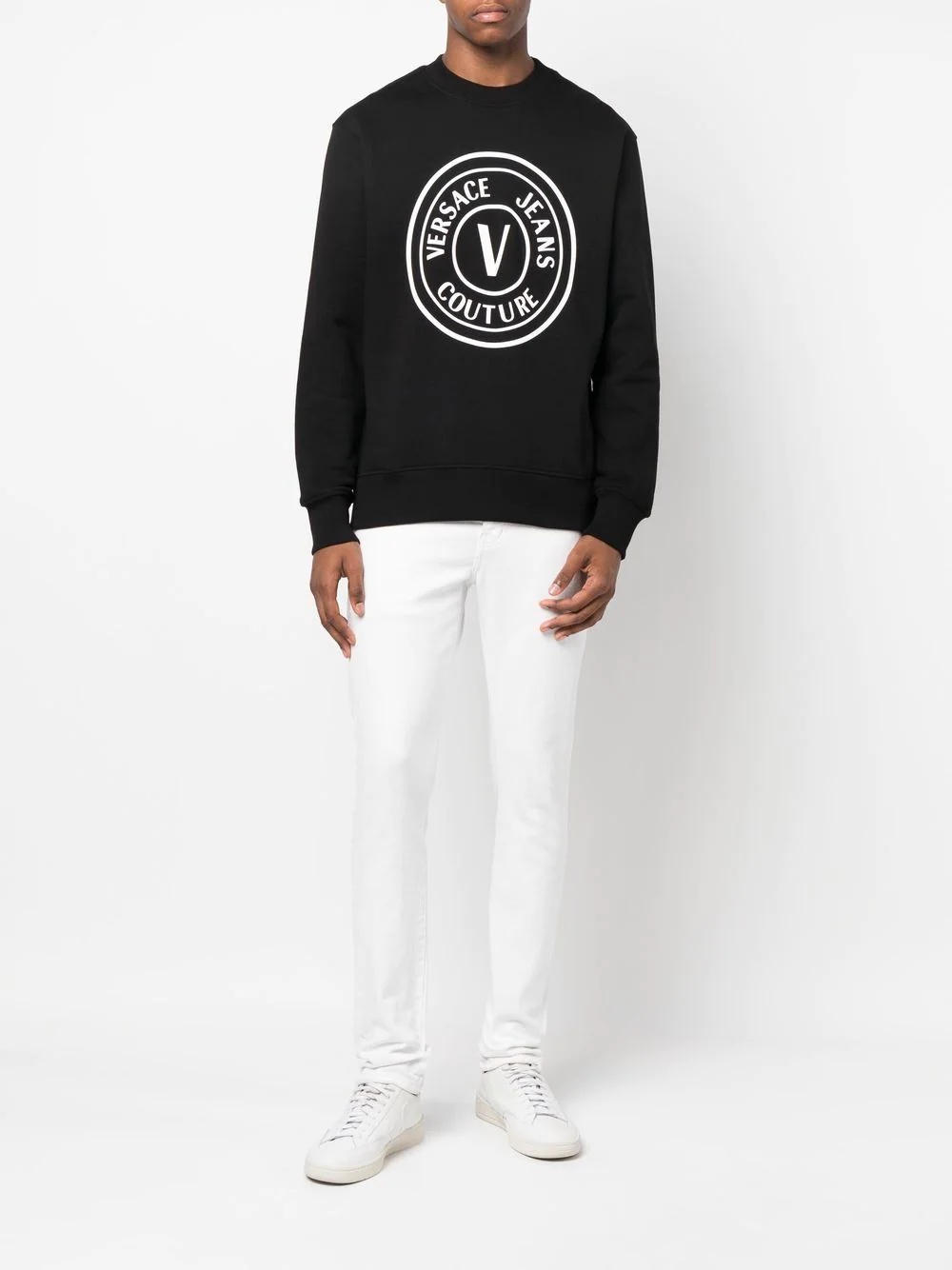 logo-print cotton sweatshirt - 2