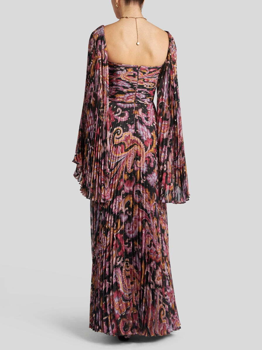 FIL COUPÉ SILK DRESS - 4