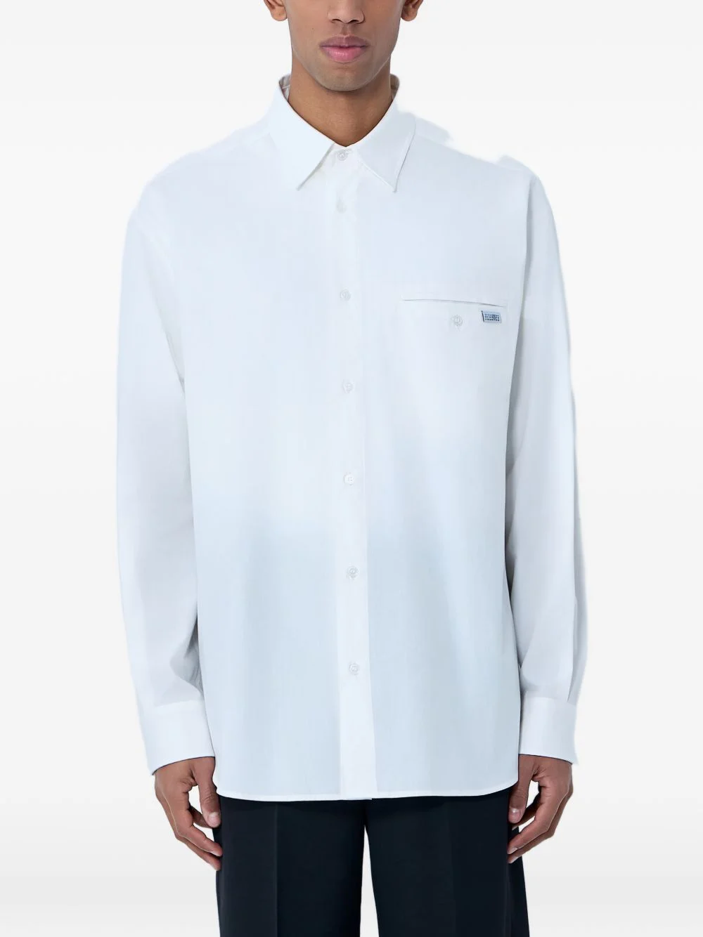 patch pocket button-down shirt - 1