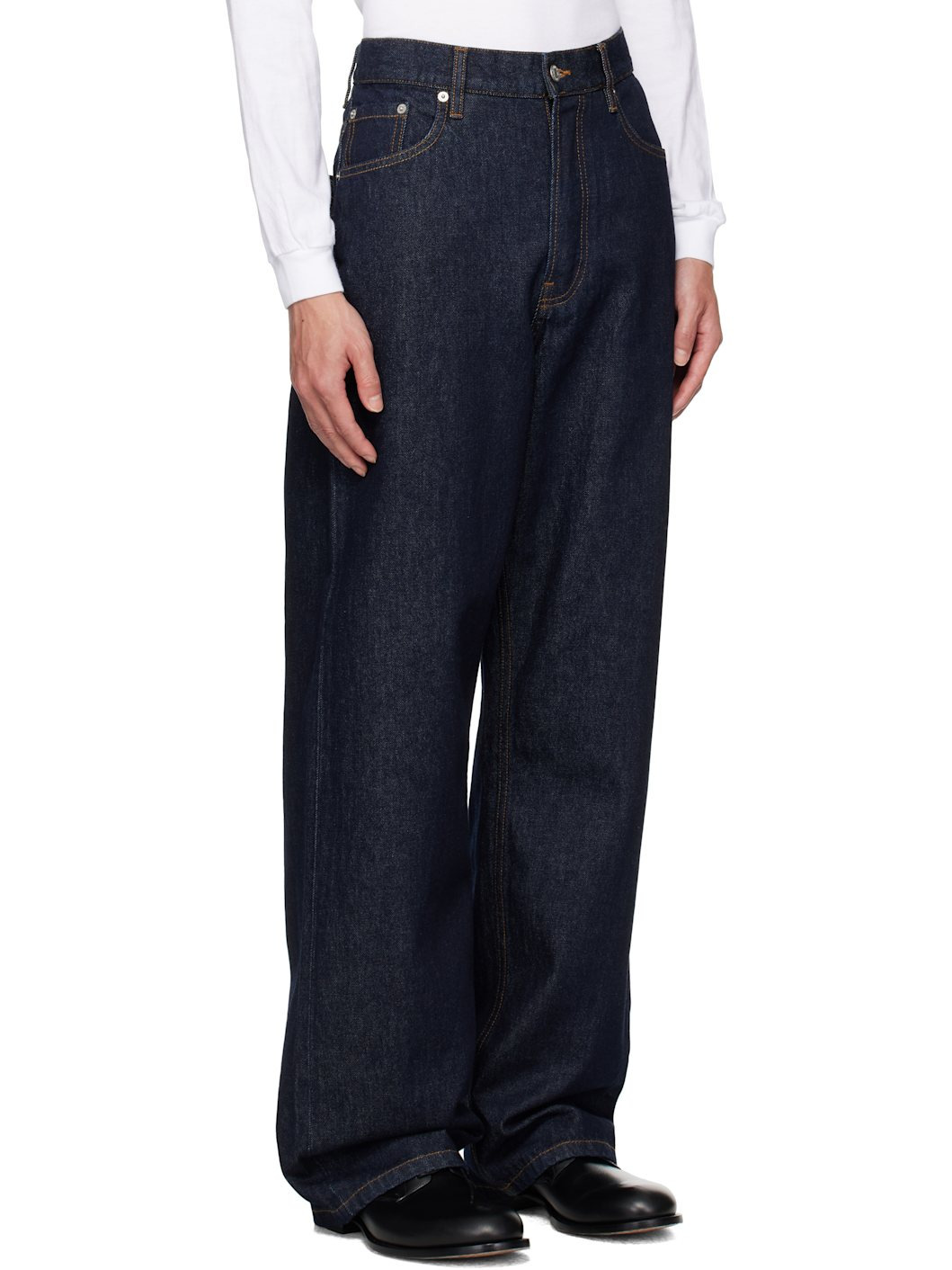Navy Loose Fit Jeans - 2