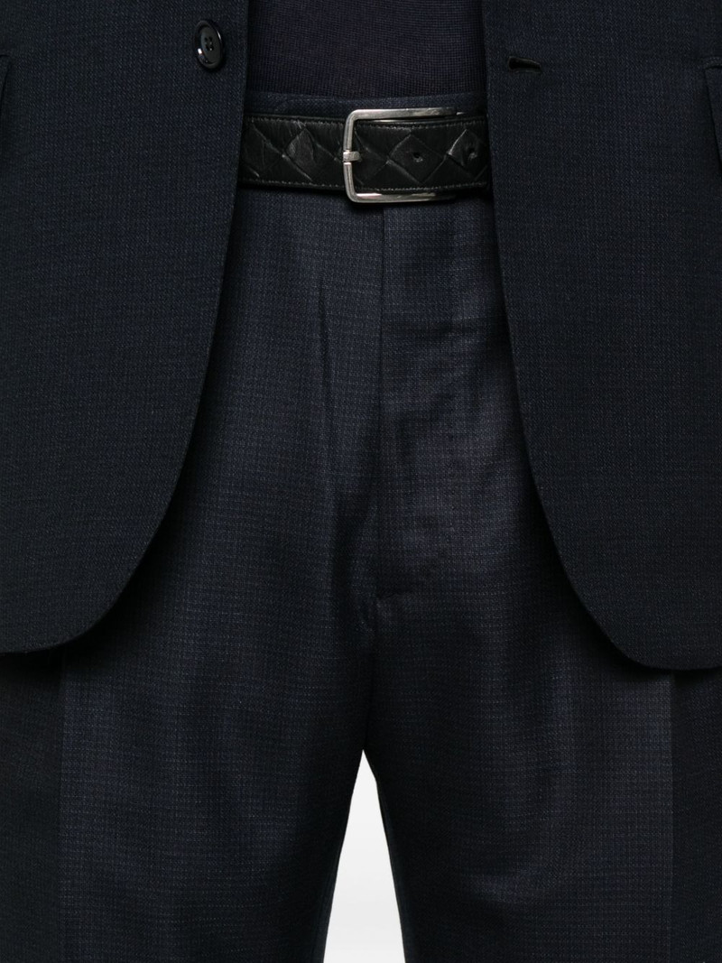 check-pattern single-breasted suit 5