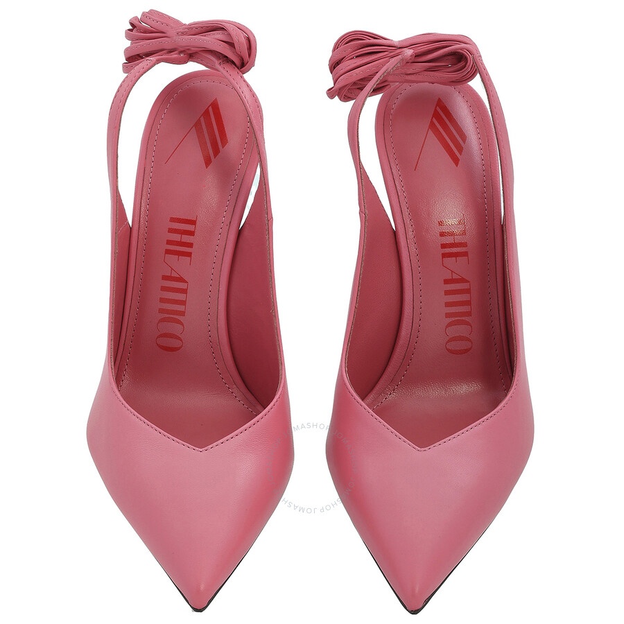 The Attico Ladies Peach Venus Slingback Pumps - 4