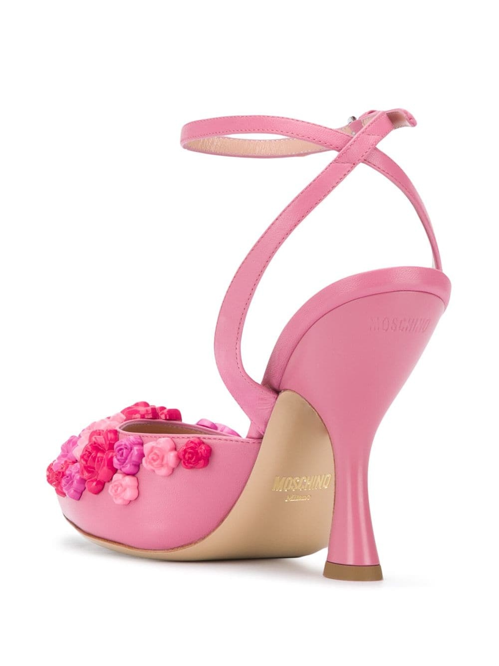 floral-detail pumps - 3