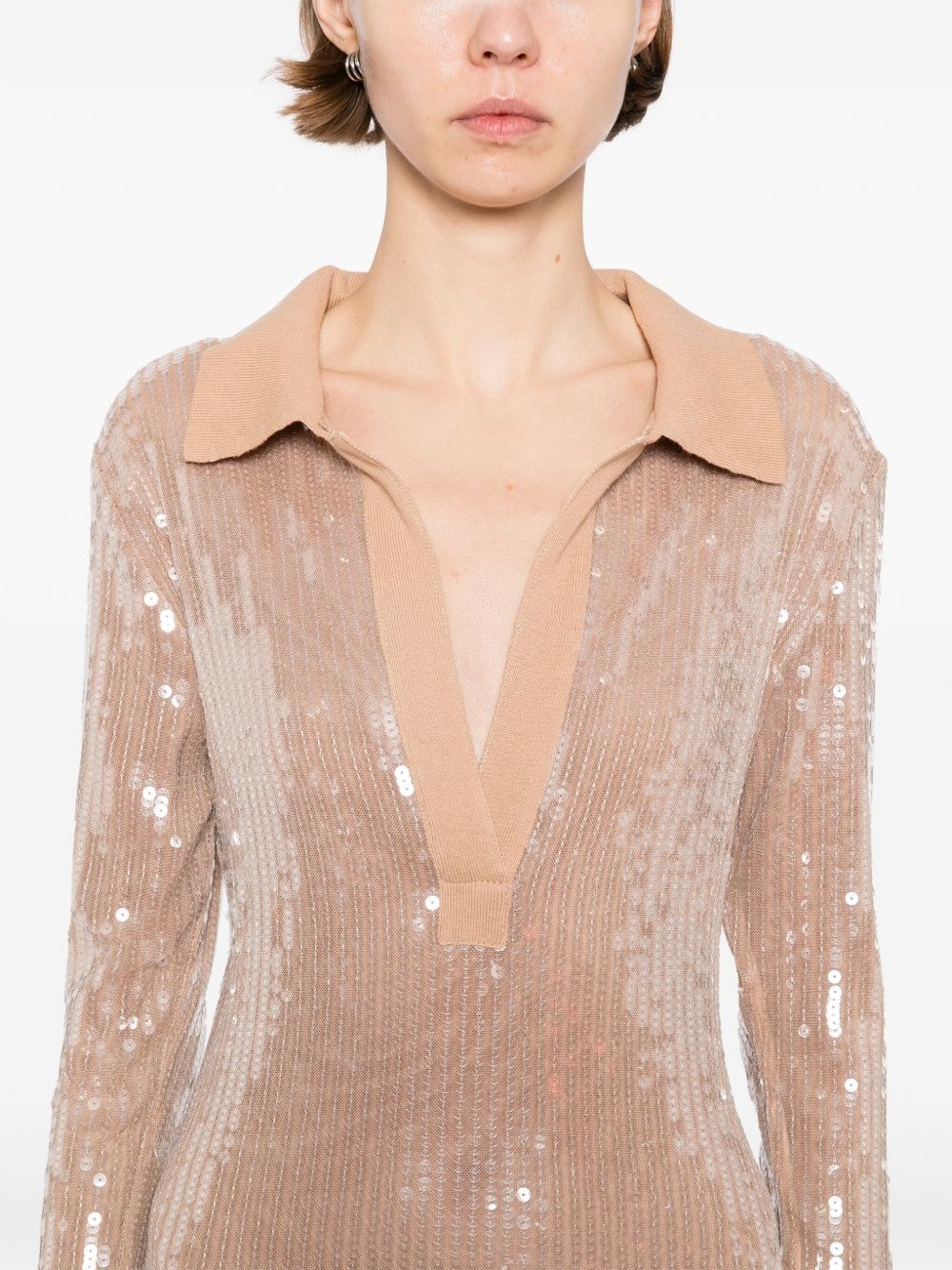 mesh midi dress - 5