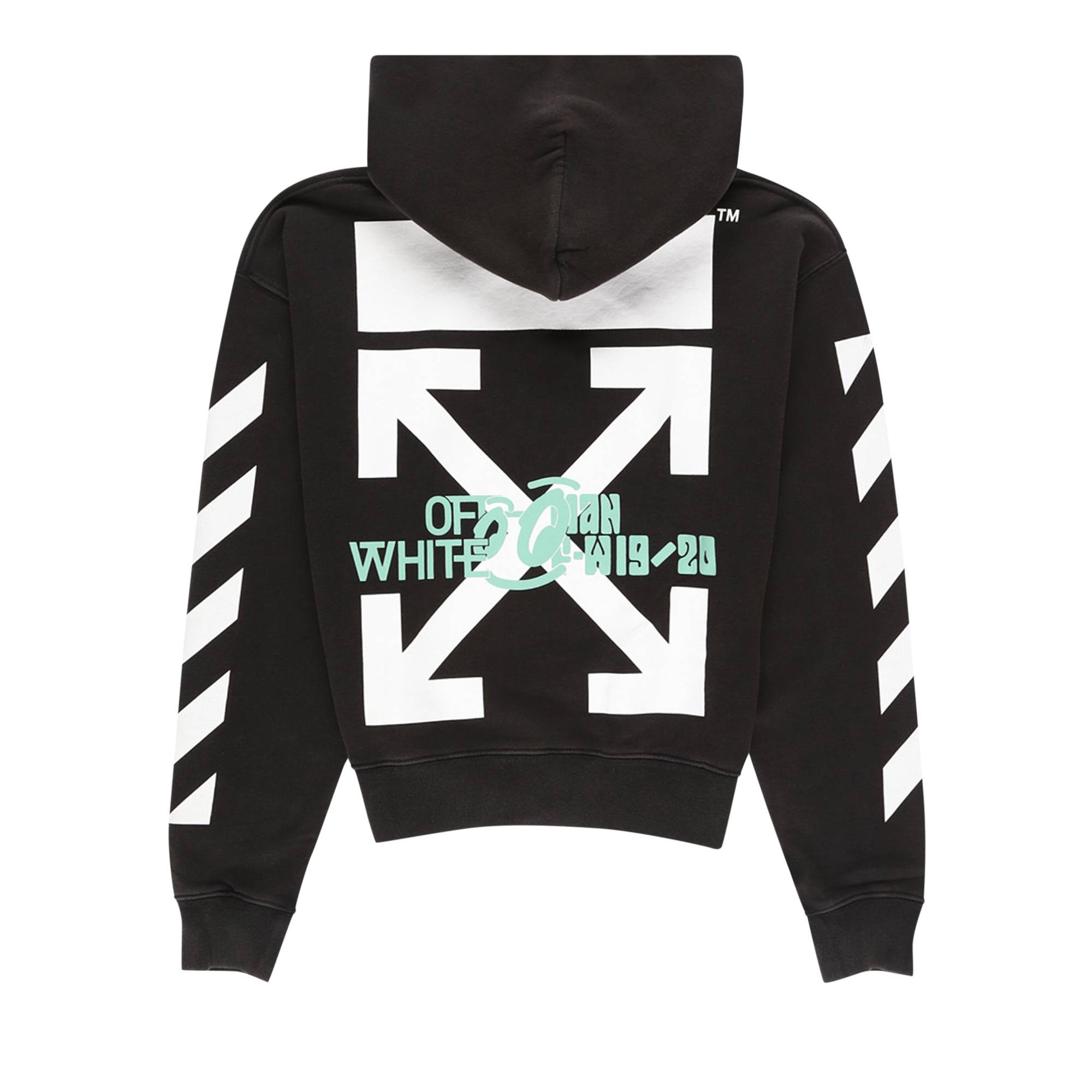 Off-White Diag Waterfall Over Hoodie 'Black / Multicolor' - 2