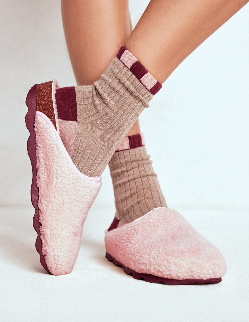 BODEN Contrast Sole Mule Slippers-Pink outlook