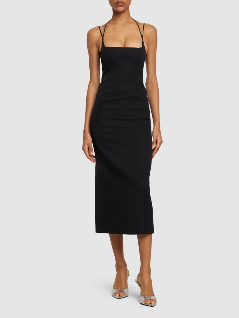 Gabardine midi dress - 2