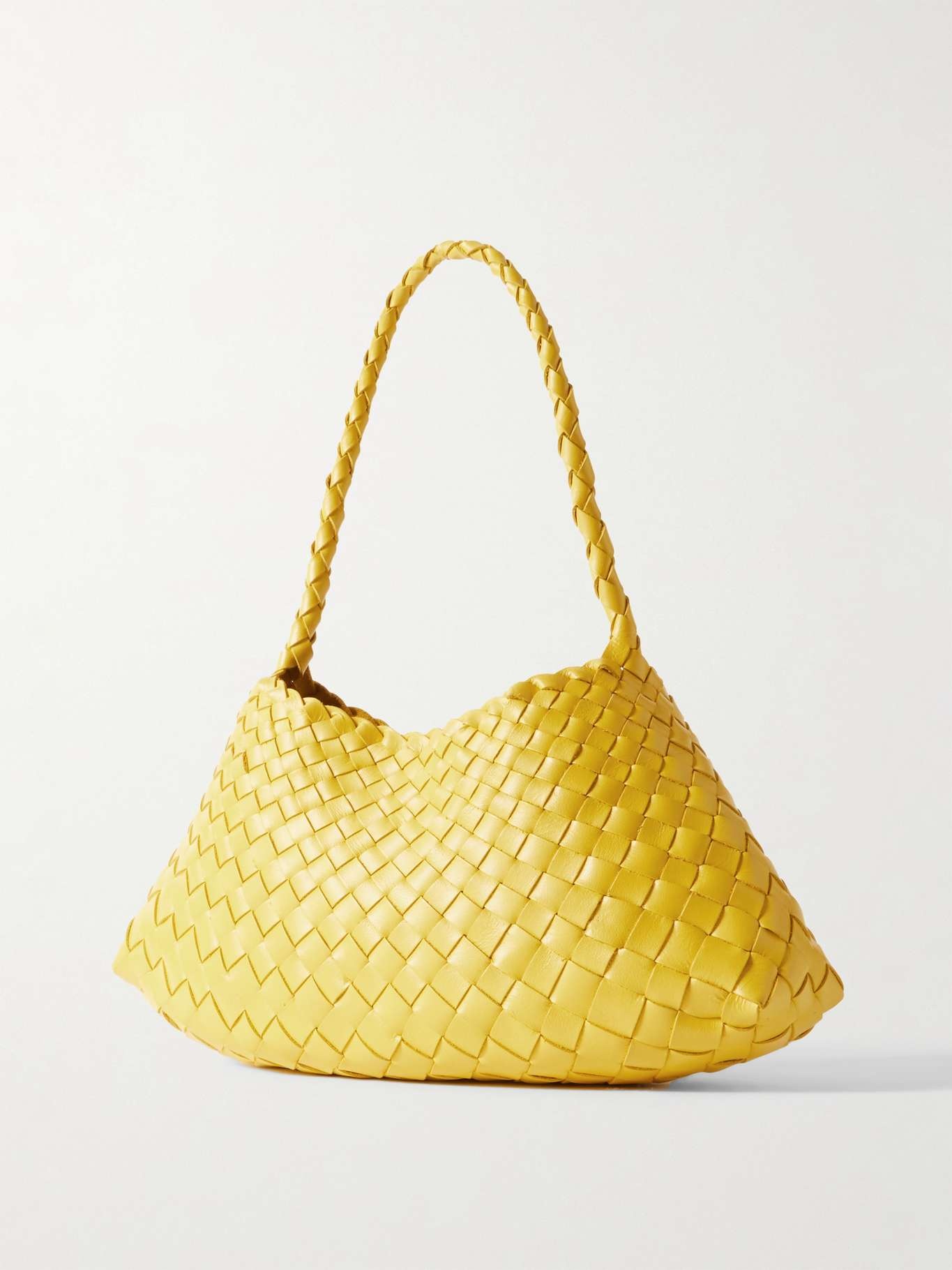 Rosanna woven leather tote Yellow - 3