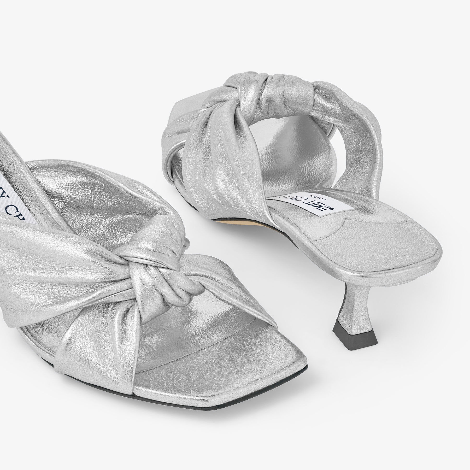 Avenue 50
Silver Metallic Nappa Mules - 3