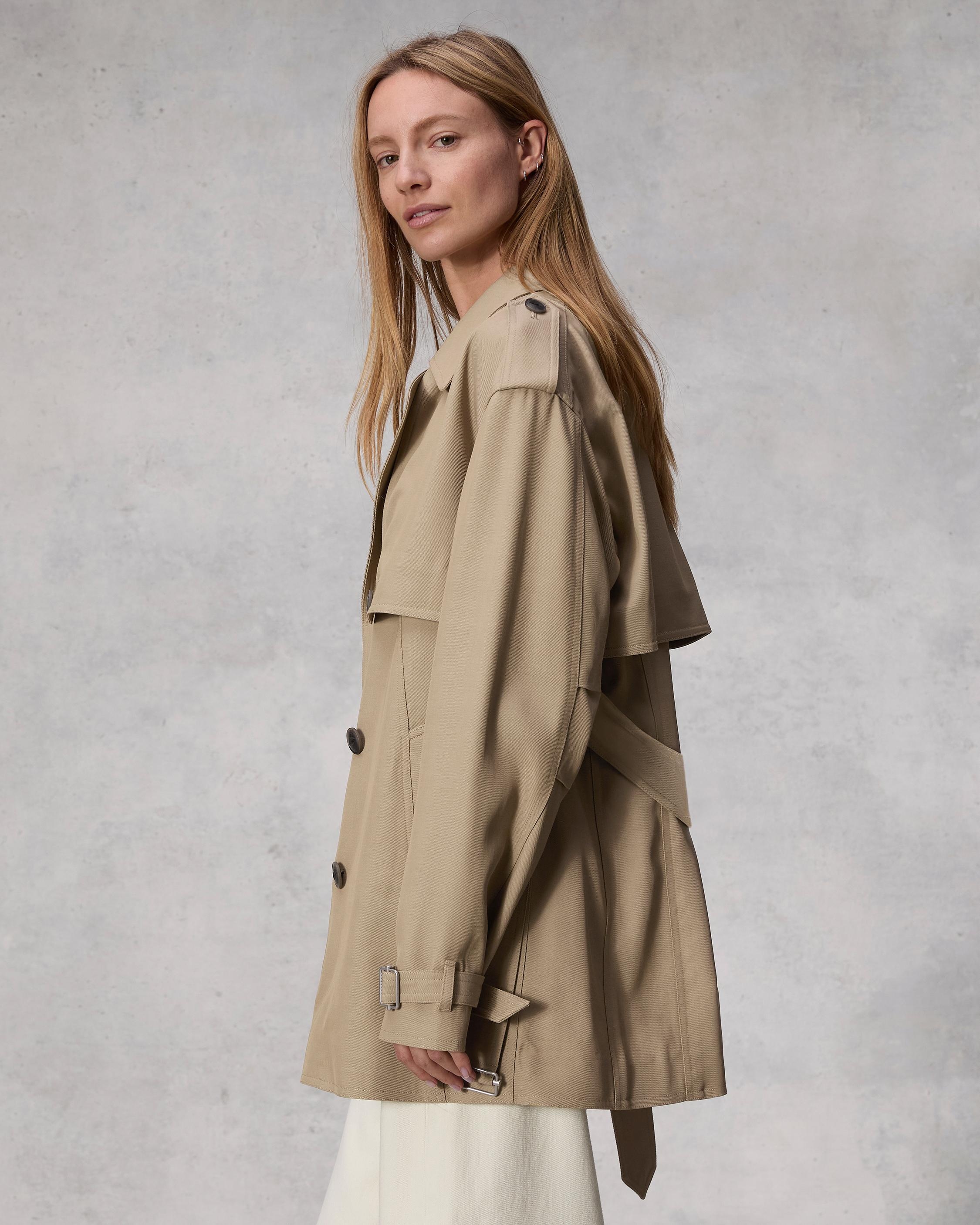 Beverly Cropped Viscose Trench
Relaxed Fit - 4
