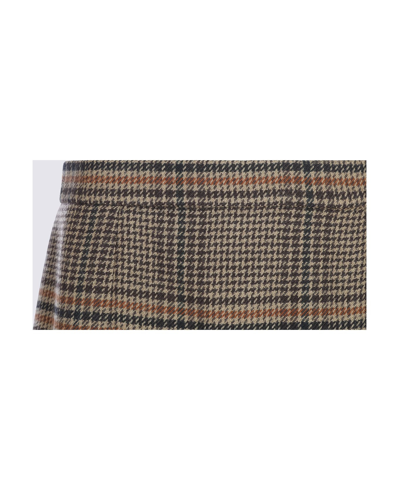 Brown Wool Skirt - 3