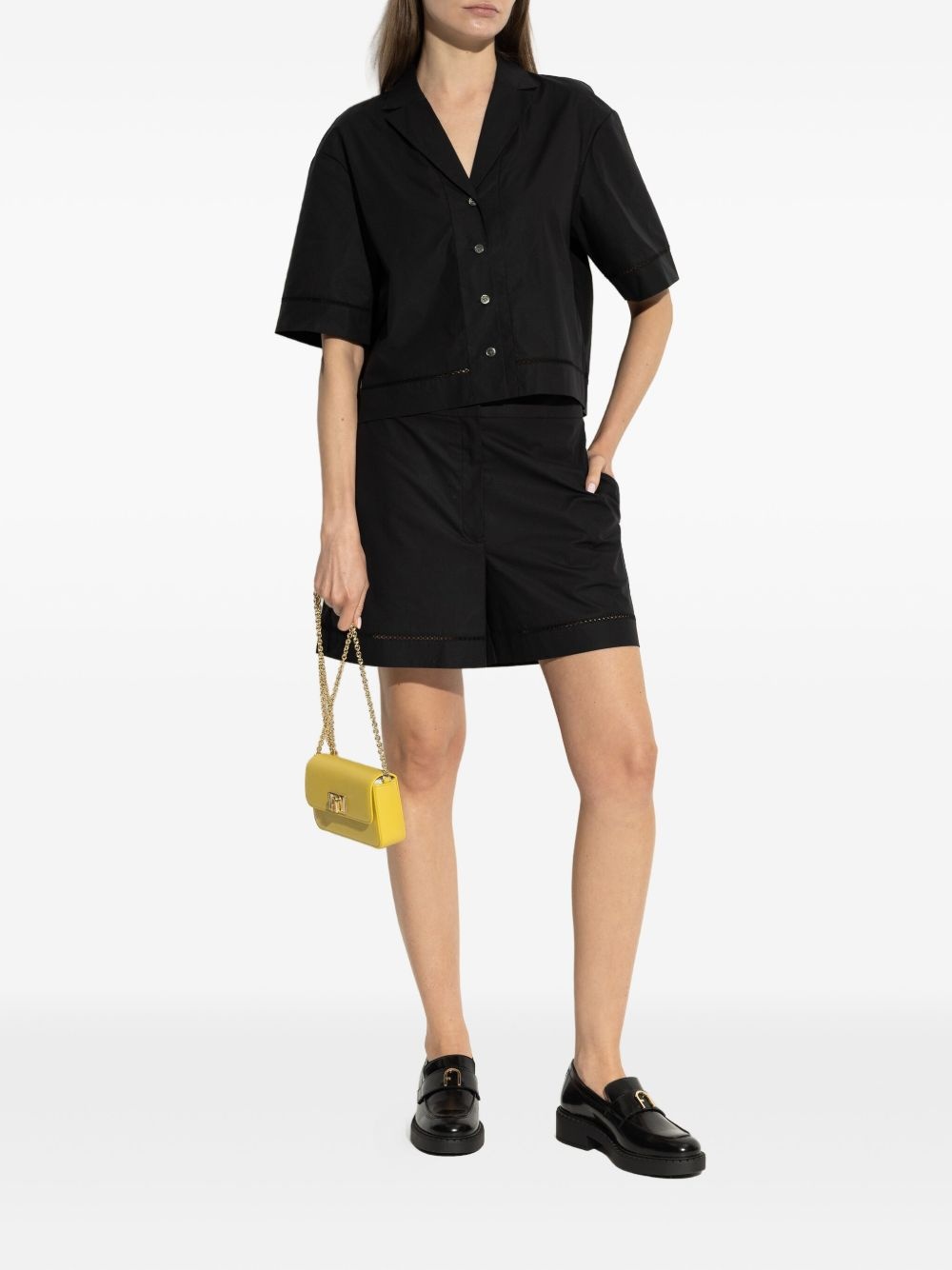 platform leather loafers - 5