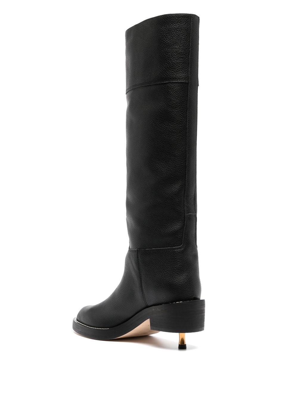 70mm heeled leather boots - 3