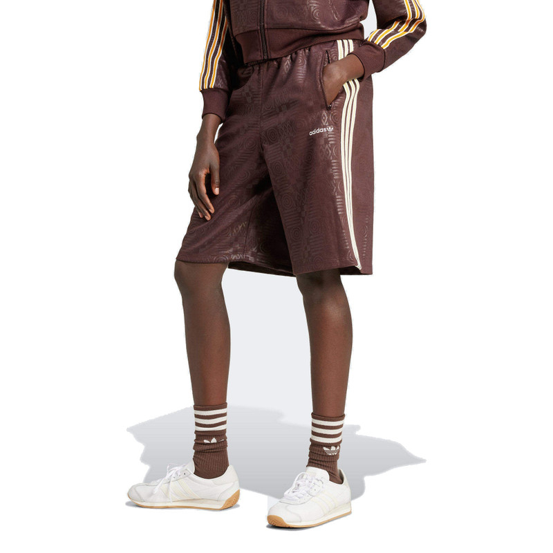 adidas (WMNS) adidas '80s Capri Shorts 'Brown' JC6142 outlook