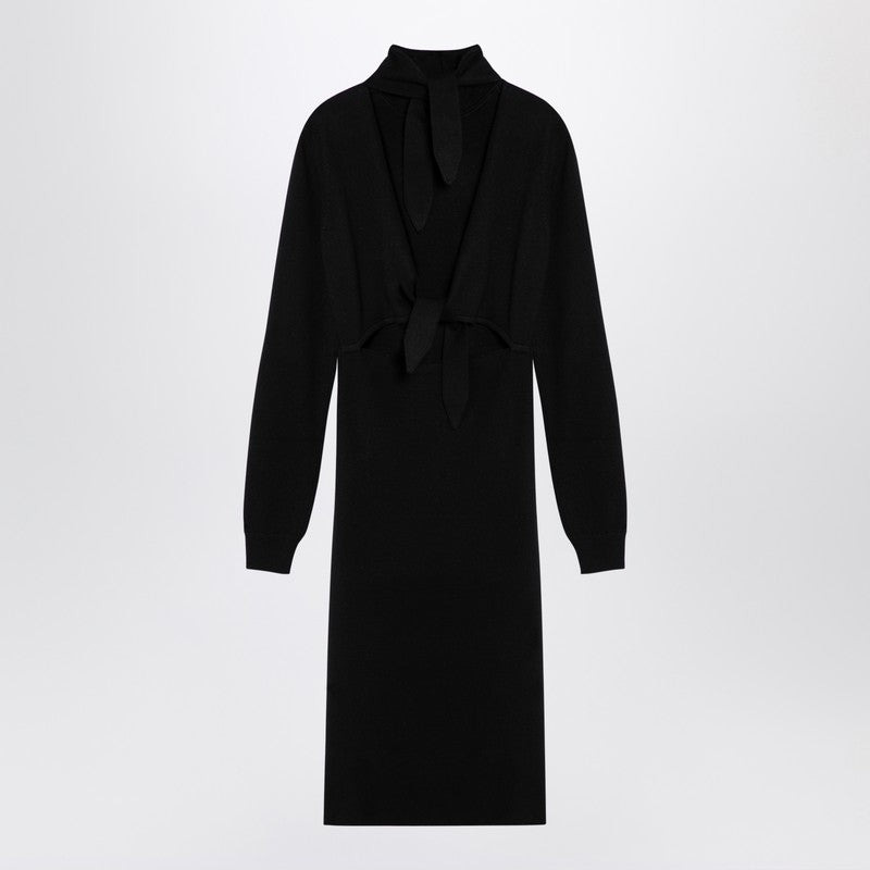 Givenchy Black Wool-Blend Turtleneck Dress Women - 2