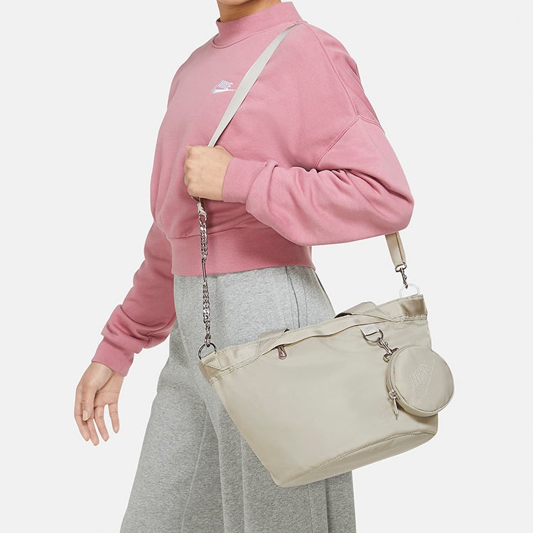 (WMNS) Nike Futura Luxe Tote Bag 'Beige Grey' CW9303-230 - 5