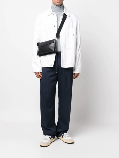 Lanvin straight-leg drawstring-waistband trousers outlook