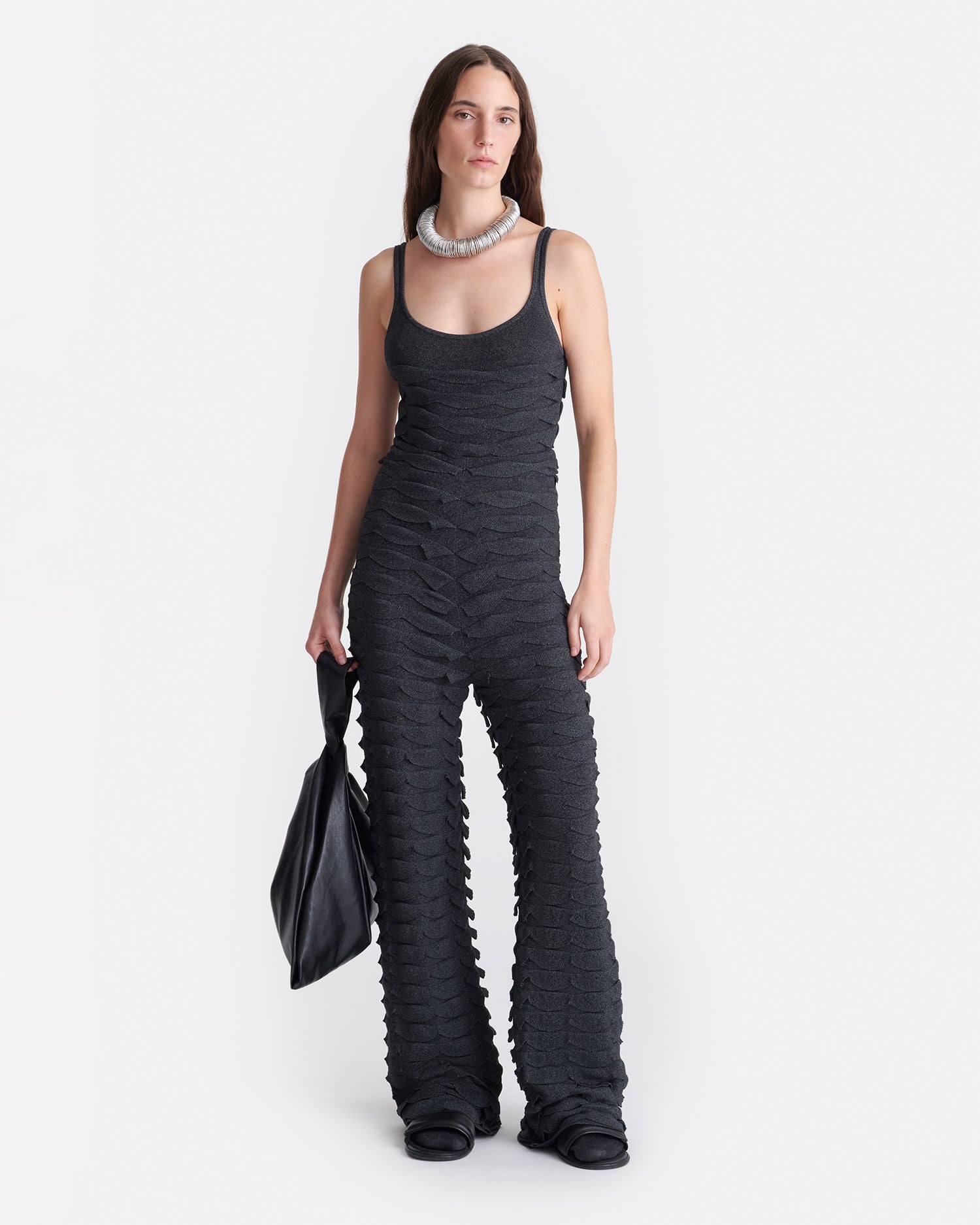 Textured Mouline Bodysuit - 3