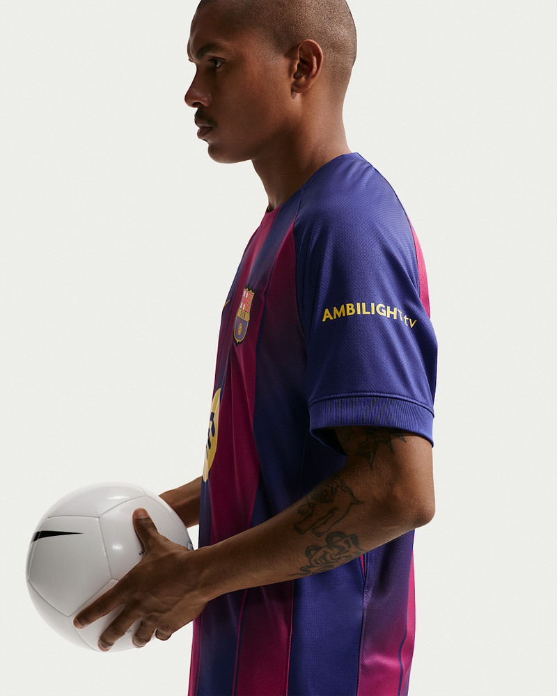 FC Barcelona 2025/26 Stadium Home Men's Nike Dri-FIT Soccer Replica Jersey 3