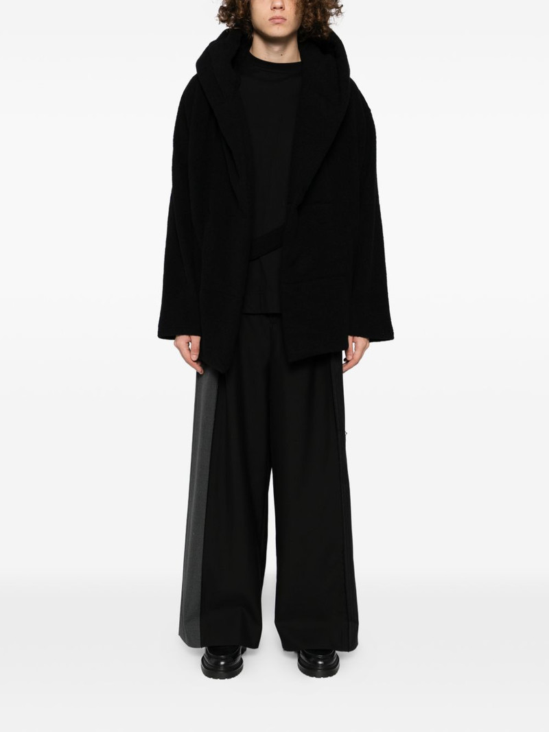 Yohji Yamamoto bouclé padded coat outlook