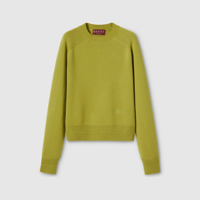 Wool cashmere sweater with embroidery 1